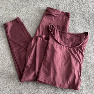 Kindred Bravely Jane nursing pajamas large purple